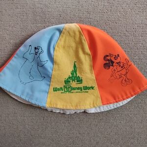 1960s Vintage Walt Disney World Kid's Bucket Hat, Vintage Disney, Mickey Mouse